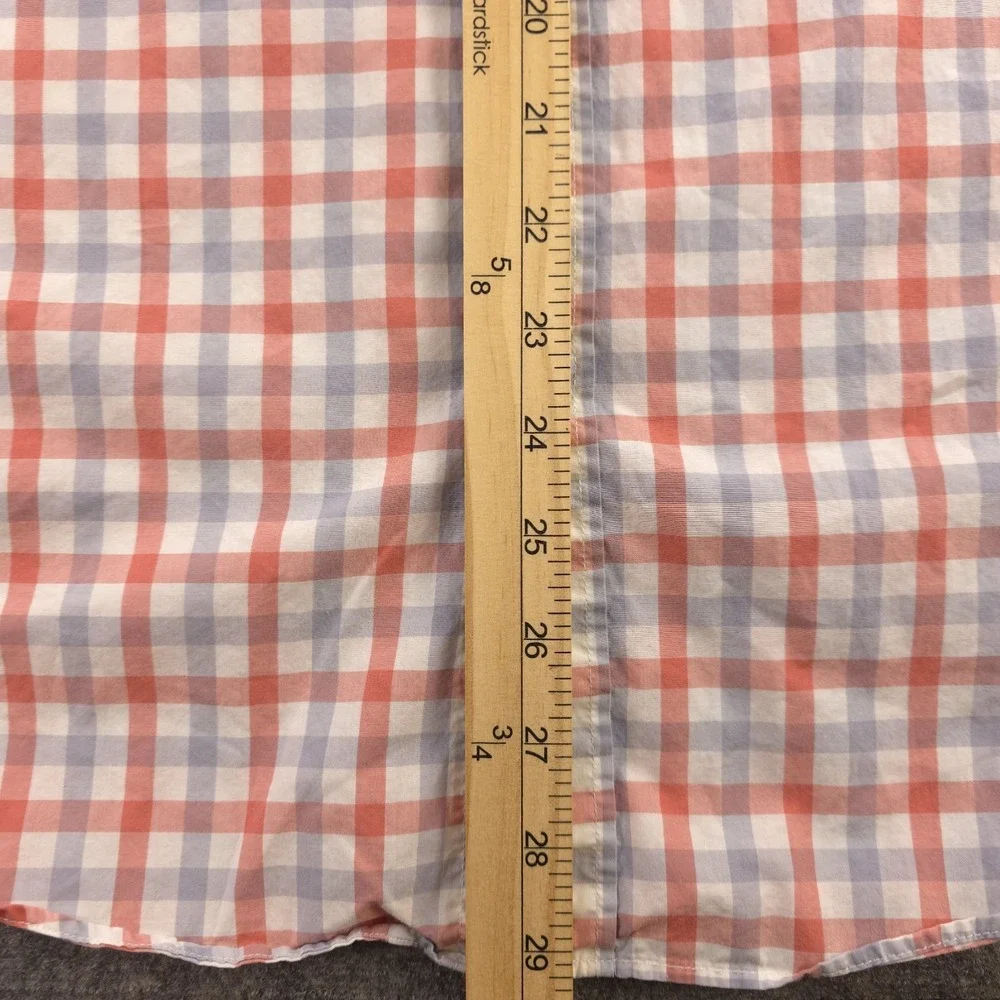 J Crew Lightweight Shirt Large Long Sleeve Button Down Multicolor Plaid‎ Cotton